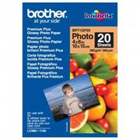 Brother Glossy Photo Paper, foto papír, lesklý, bílý, 10x15cm, 4x6", 260 g/m2, 20 ks, BP71GP20