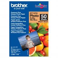 Brother Premium Glossy Photo Paper, foto papír, lesklý, bílý, 10x15cm, 4x6", 260 g/m2, 50 ks, BP71GP50