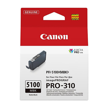 Canon originální ink PFI-5100 MBK, 6951C001, matte black