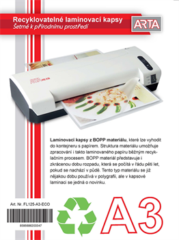 Ekologické lamino ARTA A3 125 mic