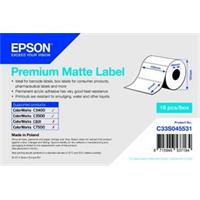 Epson C33S045531 Premium Matte Label 102mm x 51mm, 650 etiket
