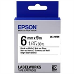 Epson Label Cartridge Standard LK-2WBN Black/White 6mm (9m)