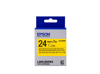 Epson Tape Cartridge LK-6YBVN Vinyl, Black/Yellow 24 mm / 7m