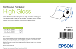High Gloss Label, Cont Roll, 76mm x 33m