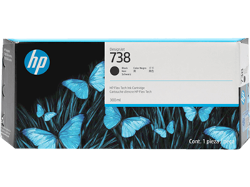 HP 738 300-ml Yellow DesignJet Ink Cartridge