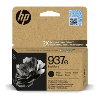 HP 937e EvoMore Black Original Ink Cartridge - originální, černá