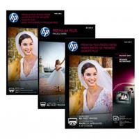 HP Premium Plus Glossy Photo Paper, foto papír, lesklý, bílý, 10x15cm, 4x6", 300 g/m2, 25 ks, CR677A