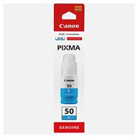 Inkoust Canon GI-50 C (3403C001) - originální | azurový, láhev