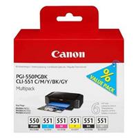 Inkoust Canon PGI-550 + CLI-551 (6496B005) - originální | multipack