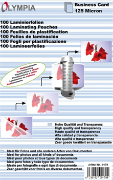 Olympia Laminovací fólie na vizitky 125 mic. 100 ks