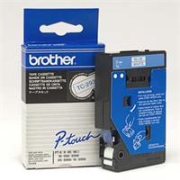 Páska Brother TC293 - originální | modrý tisk, bílý podklad, laminovaná, 9 mm