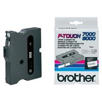 Páska Brother TX-231 - originální | černý tisk, bílý podklad, laminovaná, 12 mm