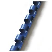 Plastové hřebeny kruhové 10 mm modré, kapacita 41-55 listů, 100 ks