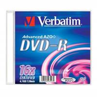 Verbatim DVD-R, 43547, DataLife PLUS, 4.7GB, 12cm, General, Standard, Matte Silver, slim box, 16x | 20 ks
